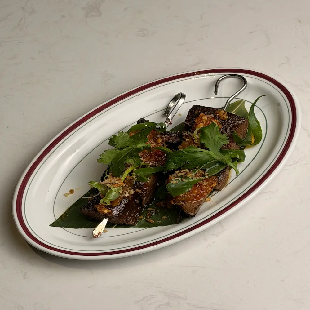 Ox Tongue - Thai fine dining dish at Regale Restaurant Carlton Melbourne