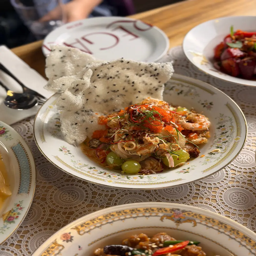 Pla Goong - Thai fine dining dish at Regale Restaurant Carlton Melbourne