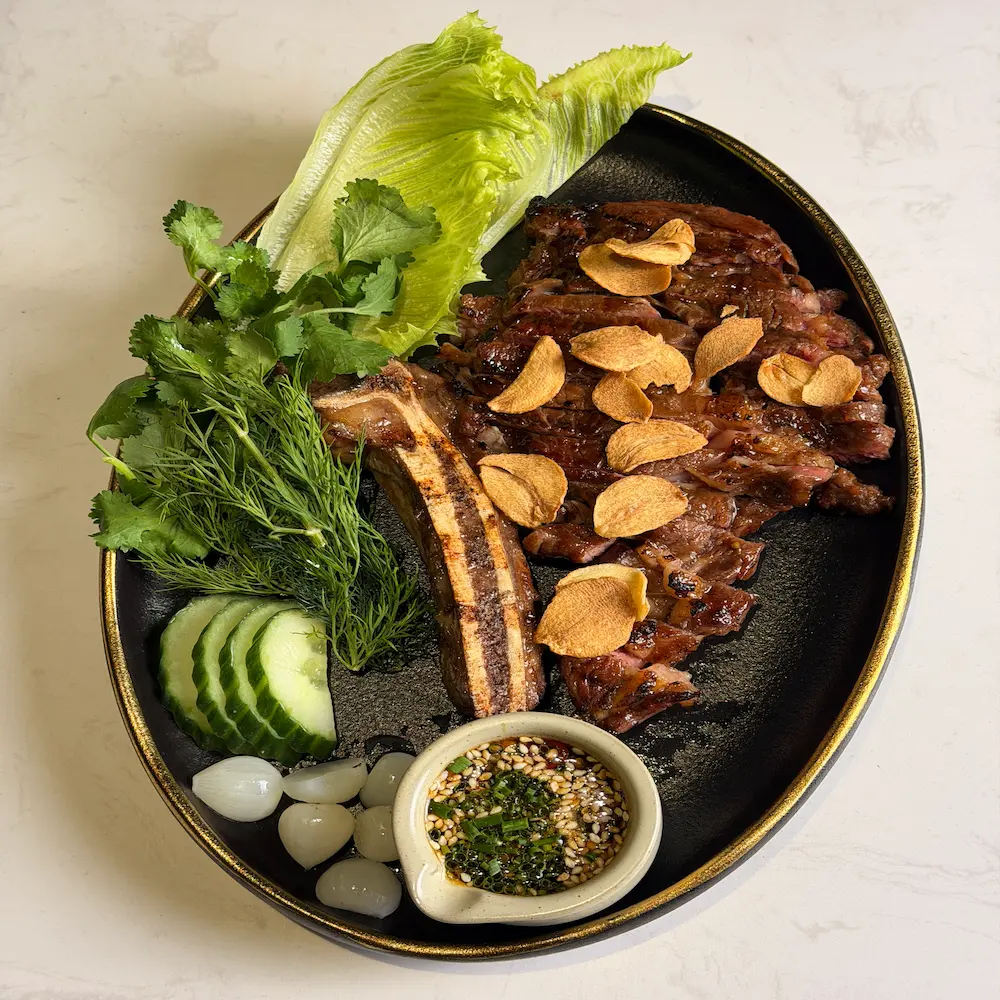 Rib Eye (350g) - Chef pick at Regale Thai restaurant Carlton