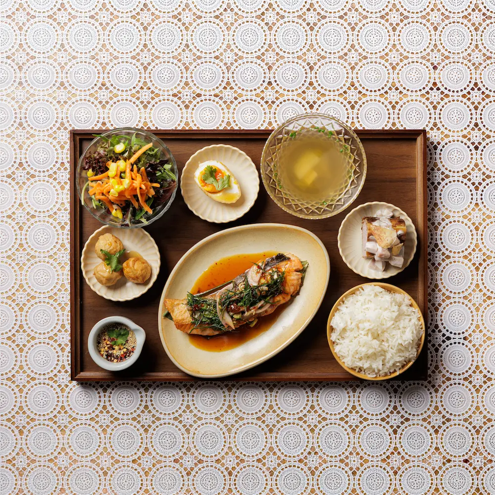 Pla Salmon - Thai fine dining dish at Regale Restaurant Carlton Melbourne